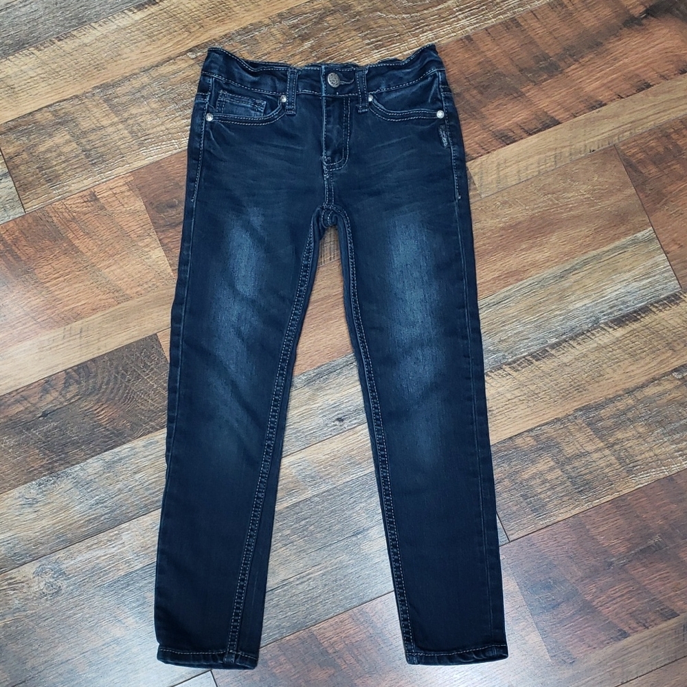 Silver Jeans Co. Amy Dark Wash Blue Stretch Jeans, Size 6X